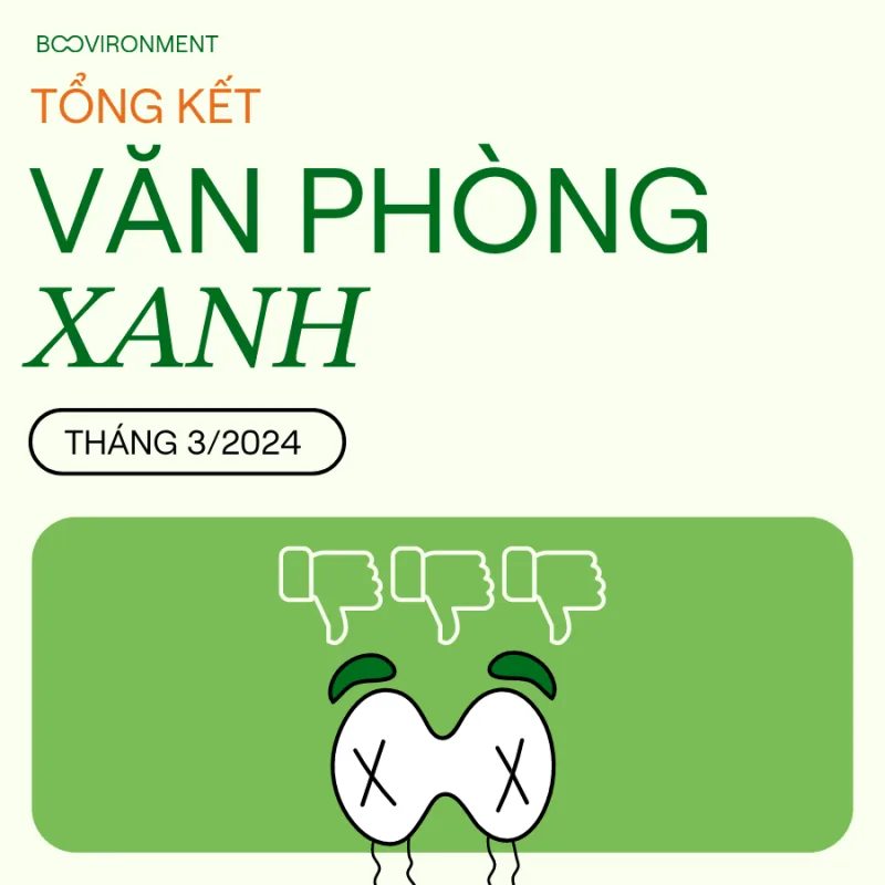 Hàng tháng, trên website BOOVironment có các báo cáo xanh theo tháng nhằm đánh giá lại về hiệu quả hoạt động