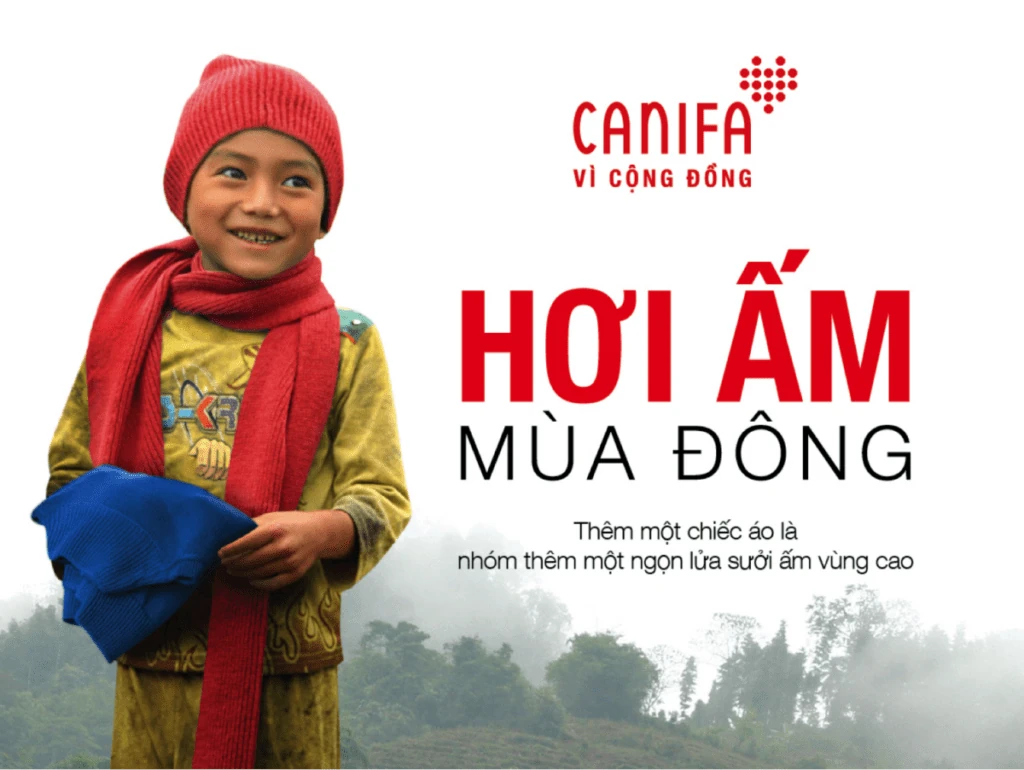 Đến nay, Canifa đã trao tặng hàng trăm ngàn áo ấm cho trẻ em khó khăn tại các tỉnh vùng núi