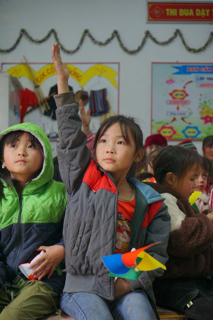 Các em nhỏ tại Hà Giang